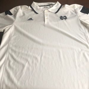 Notre Dame Adidas climalite polo. Gently worn